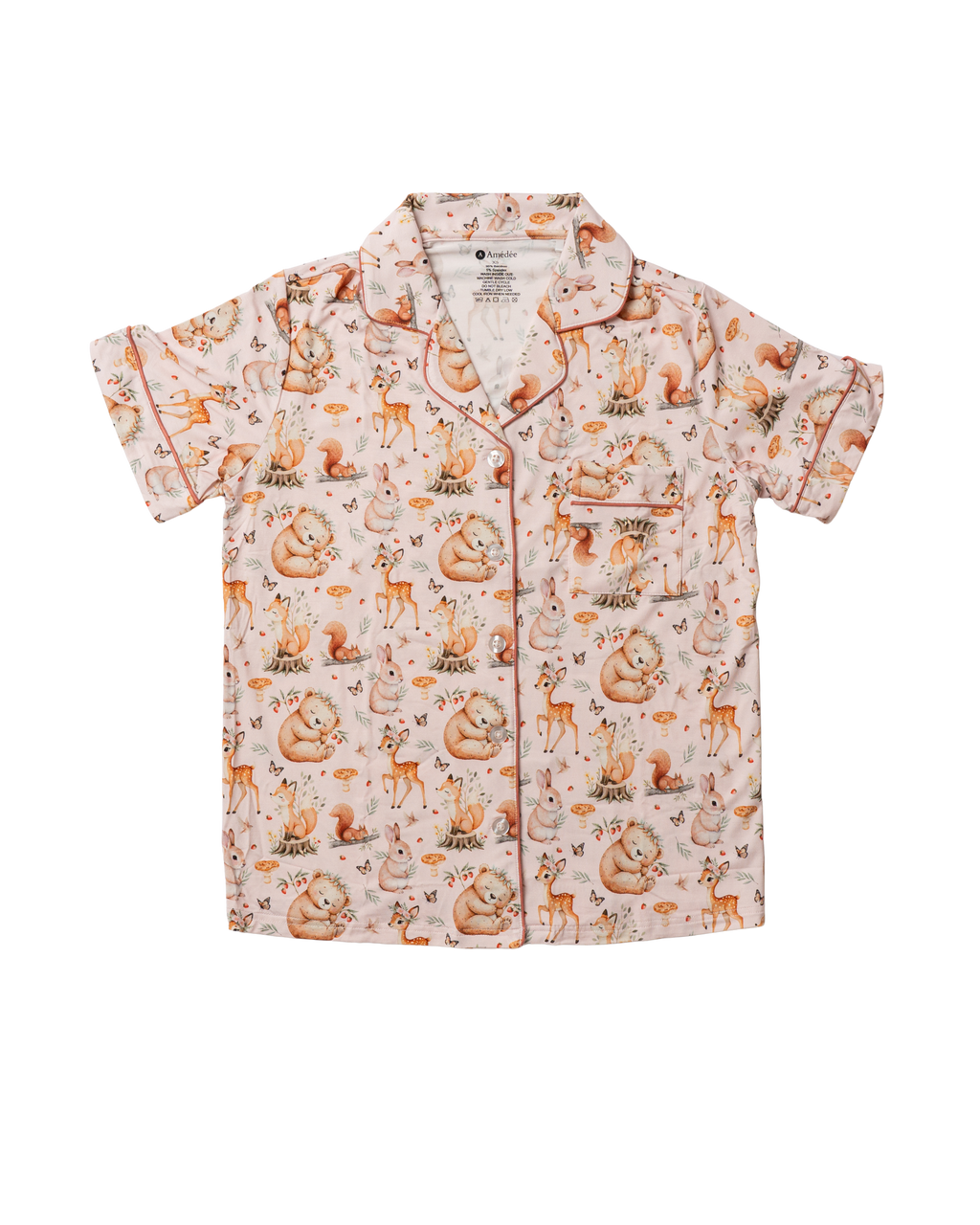 Ava shortsleeves and shorts Adult Pajamas
