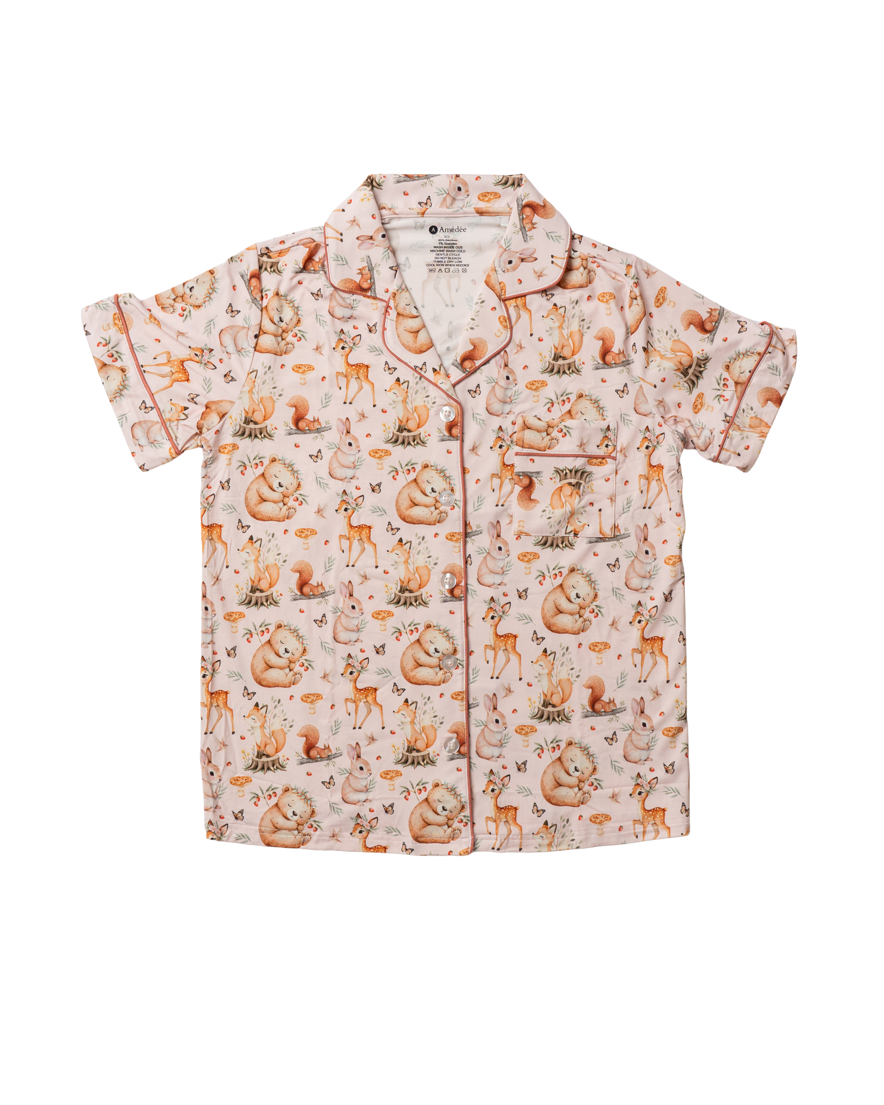 Ava shortsleeves and shorts Adult Pajamas