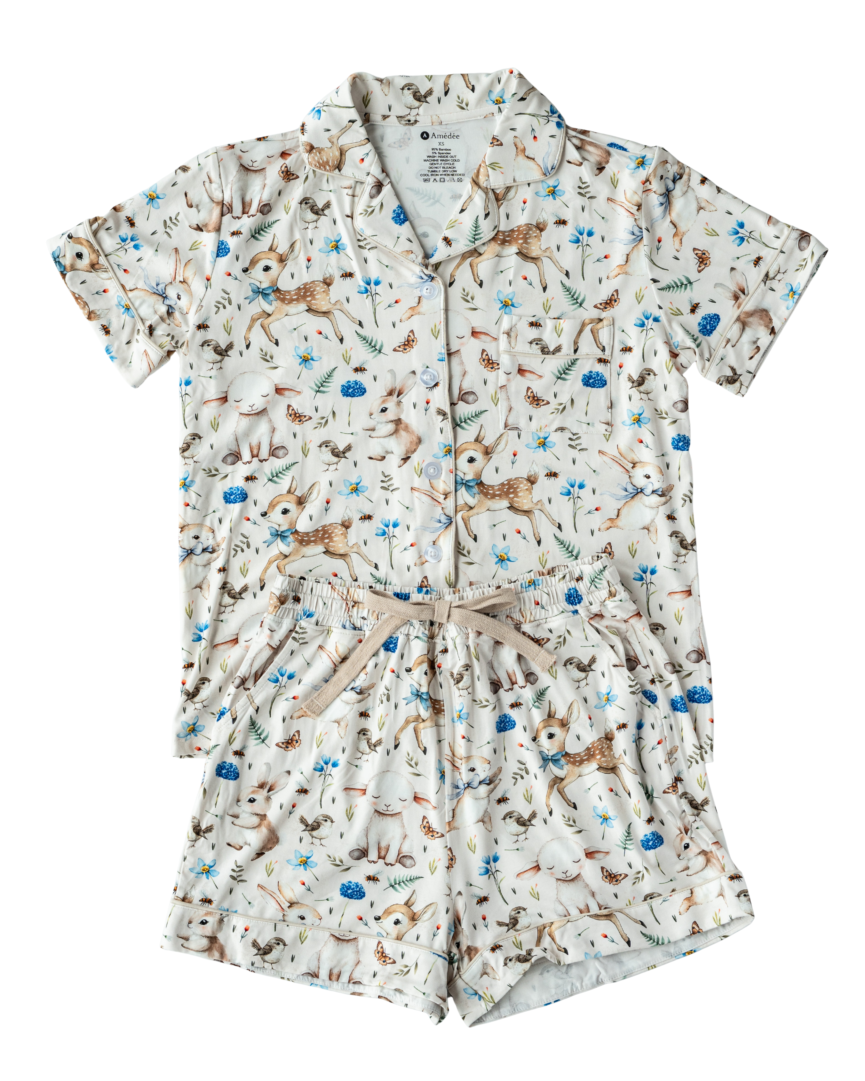 Sofia shortsleeves and shorts Adult Pajamas