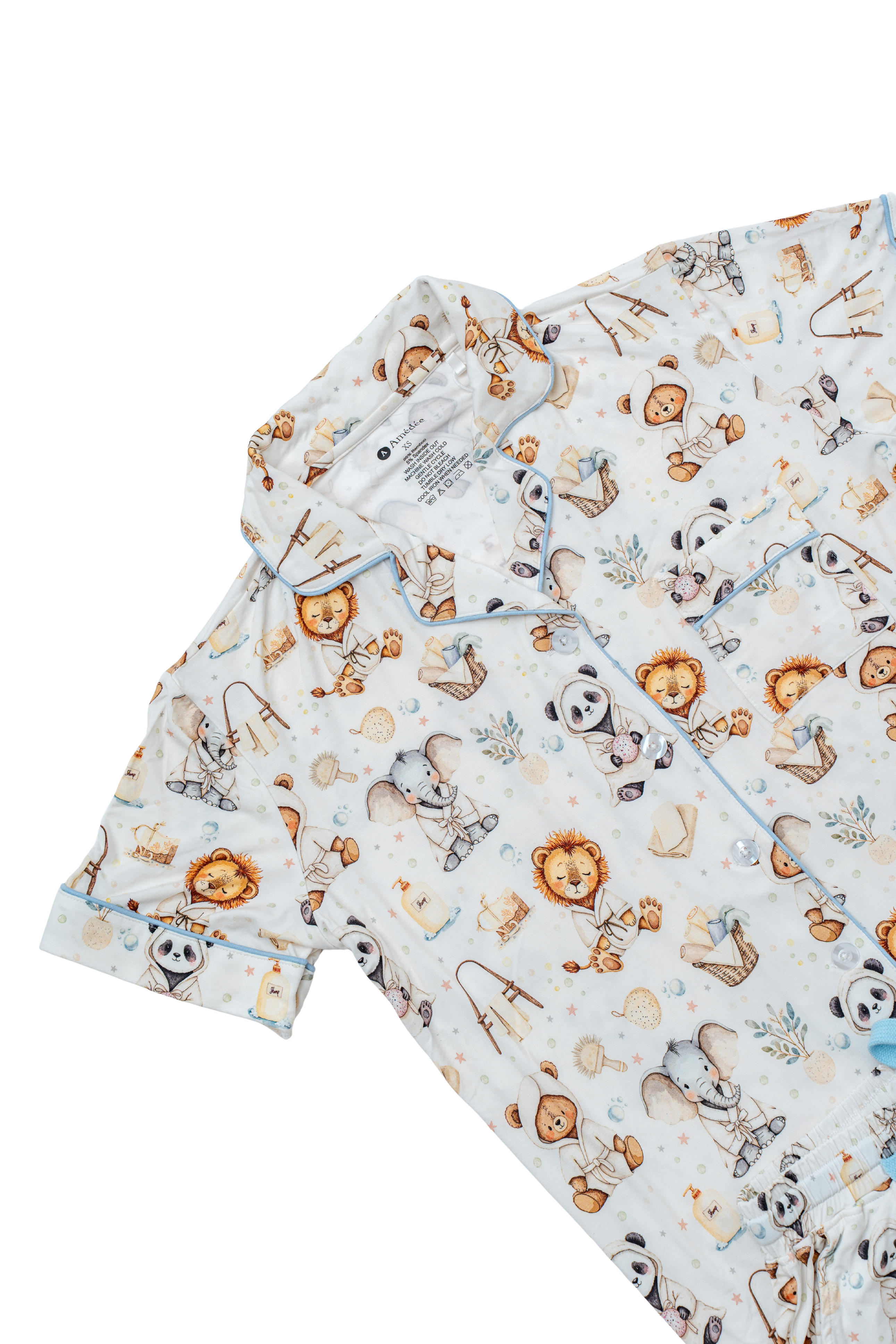 Collin shortsleeves and shorts Adult Pajamas