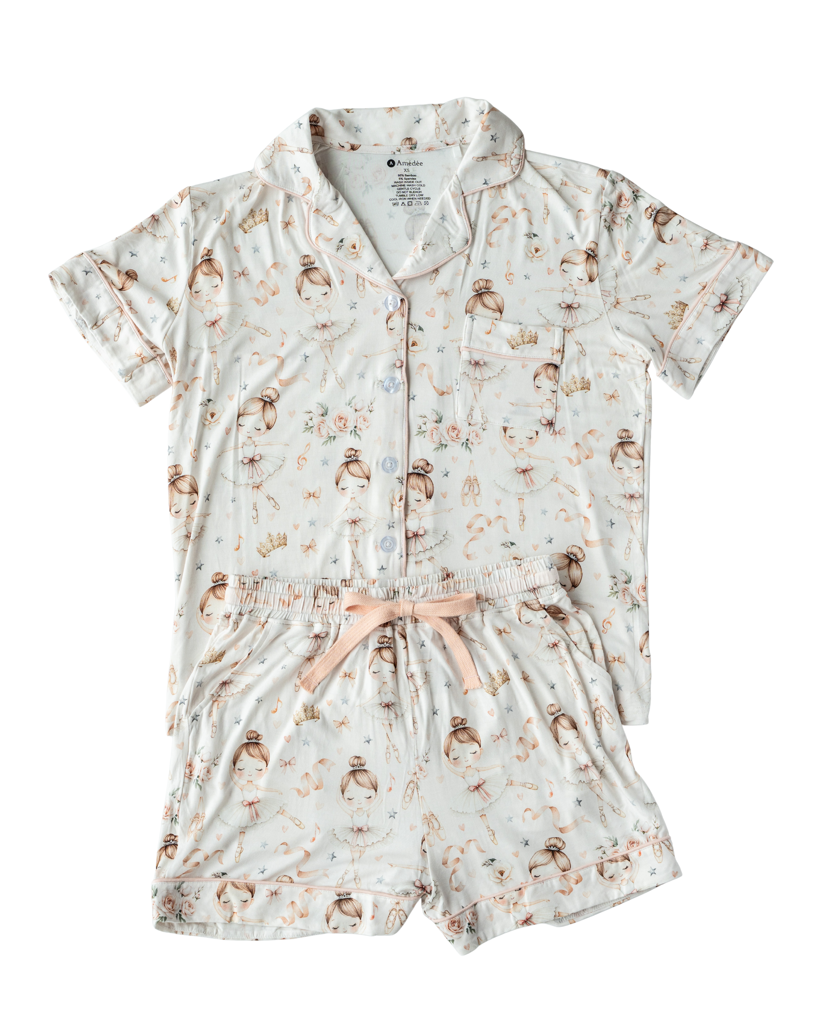 Audrey shortsleeves and shorts Adult Pajamas