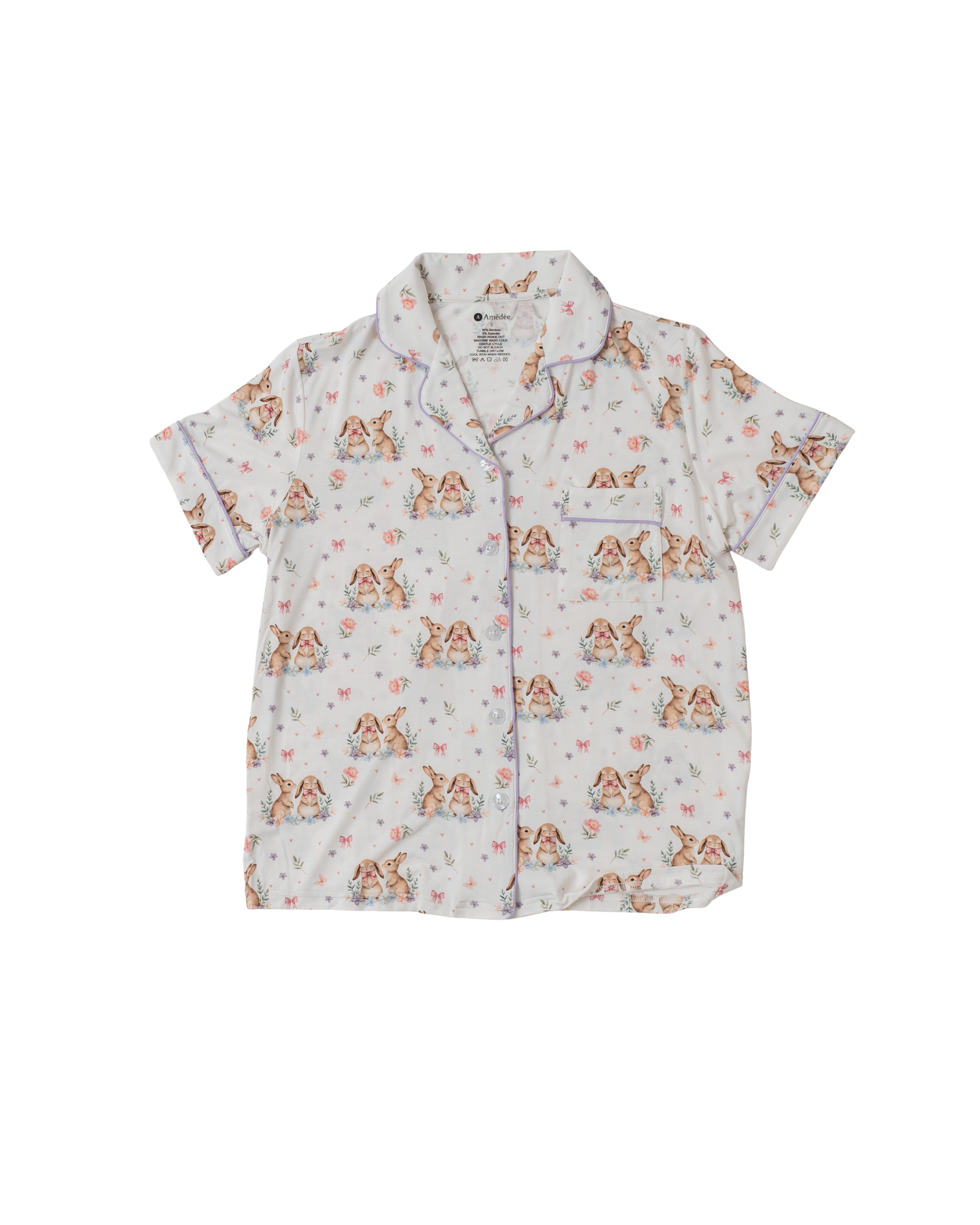 Pauline shortsleeves and long pants Adult Pajamas