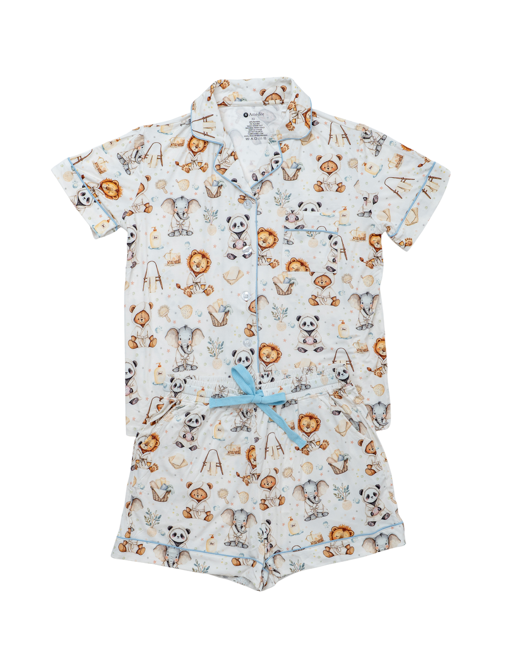 Collin shortsleeves and shorts Adult Pajamas