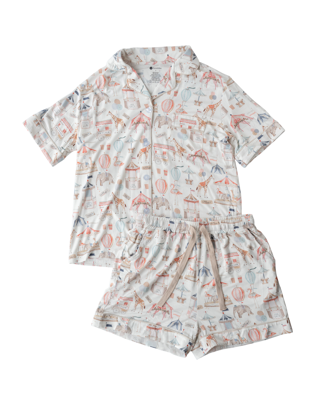 Beau shortsleeves and shorts Adult Pajamas