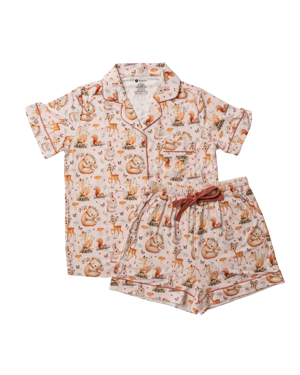 Ava shortsleeves and shorts Adult Pajamas