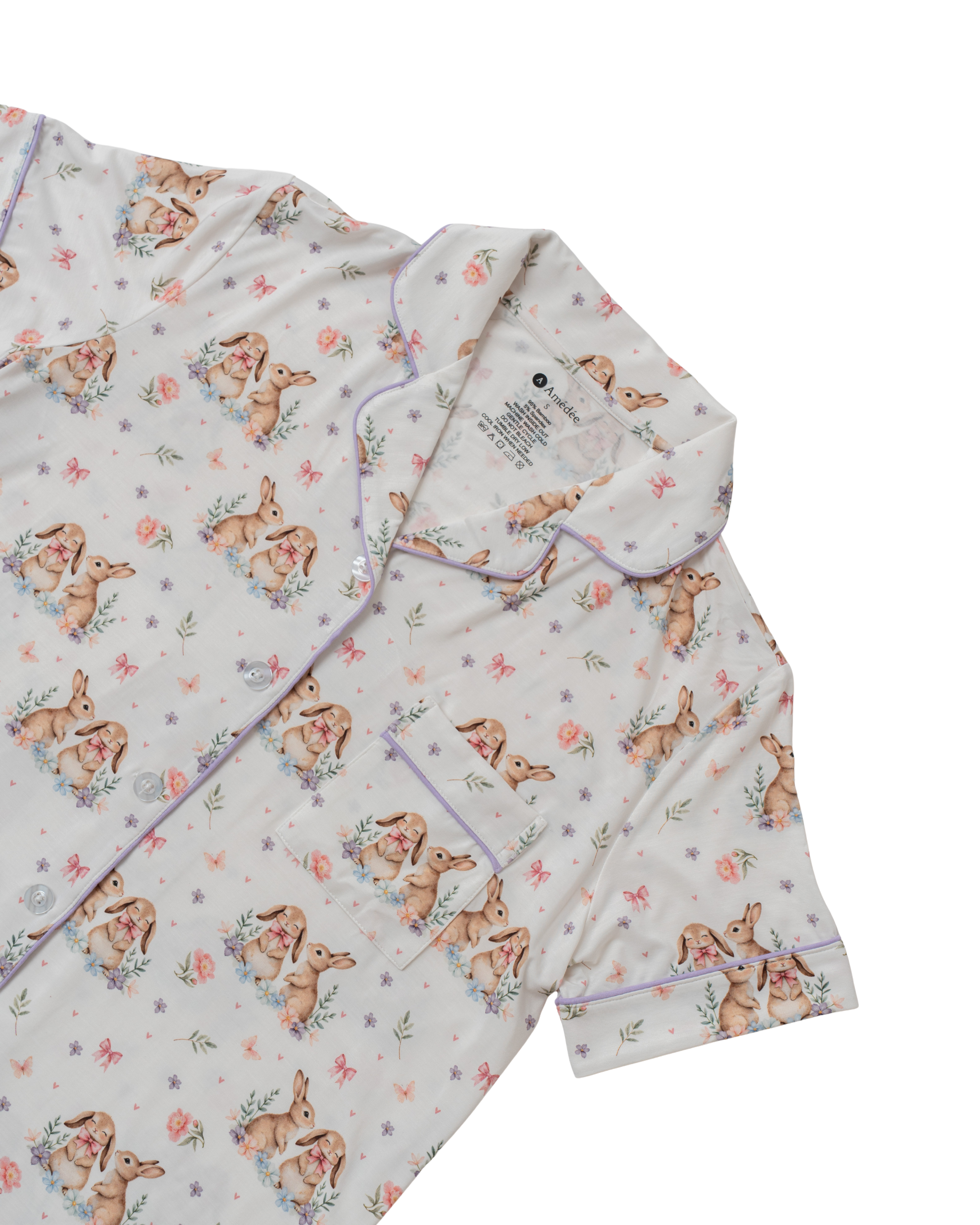 Pauline shortsleeves and long pants Adult Pajamas