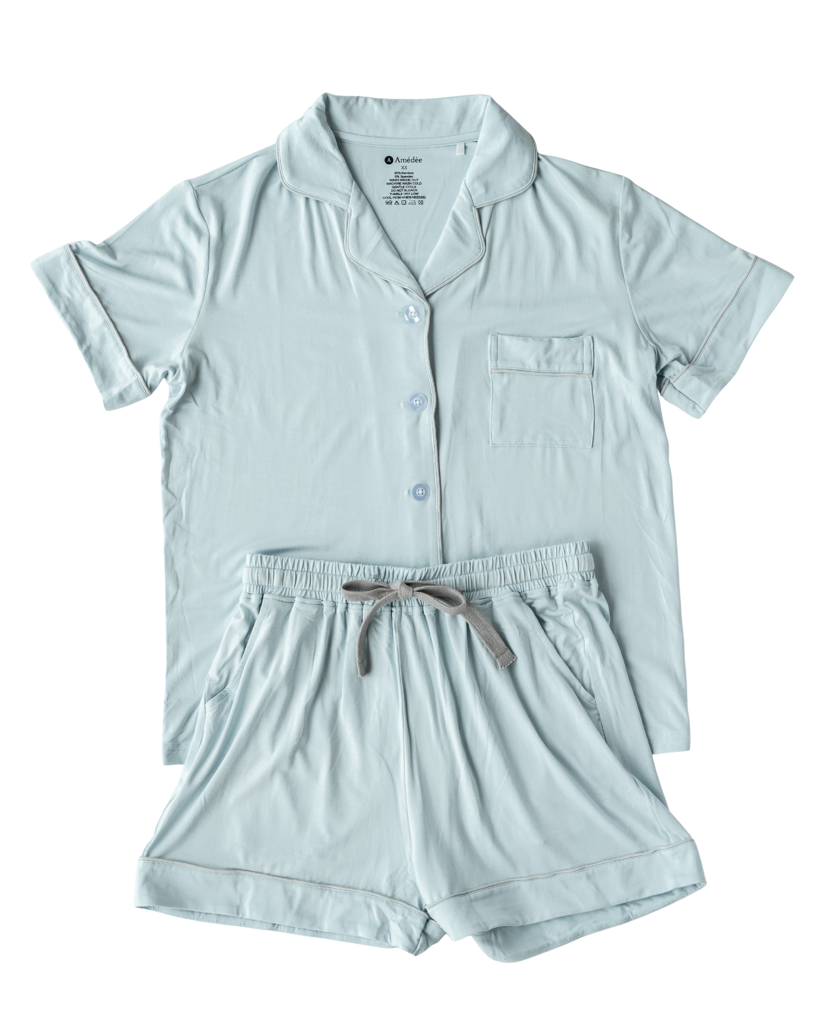 Celine shortsleeves and shorts Adult Pajamas
