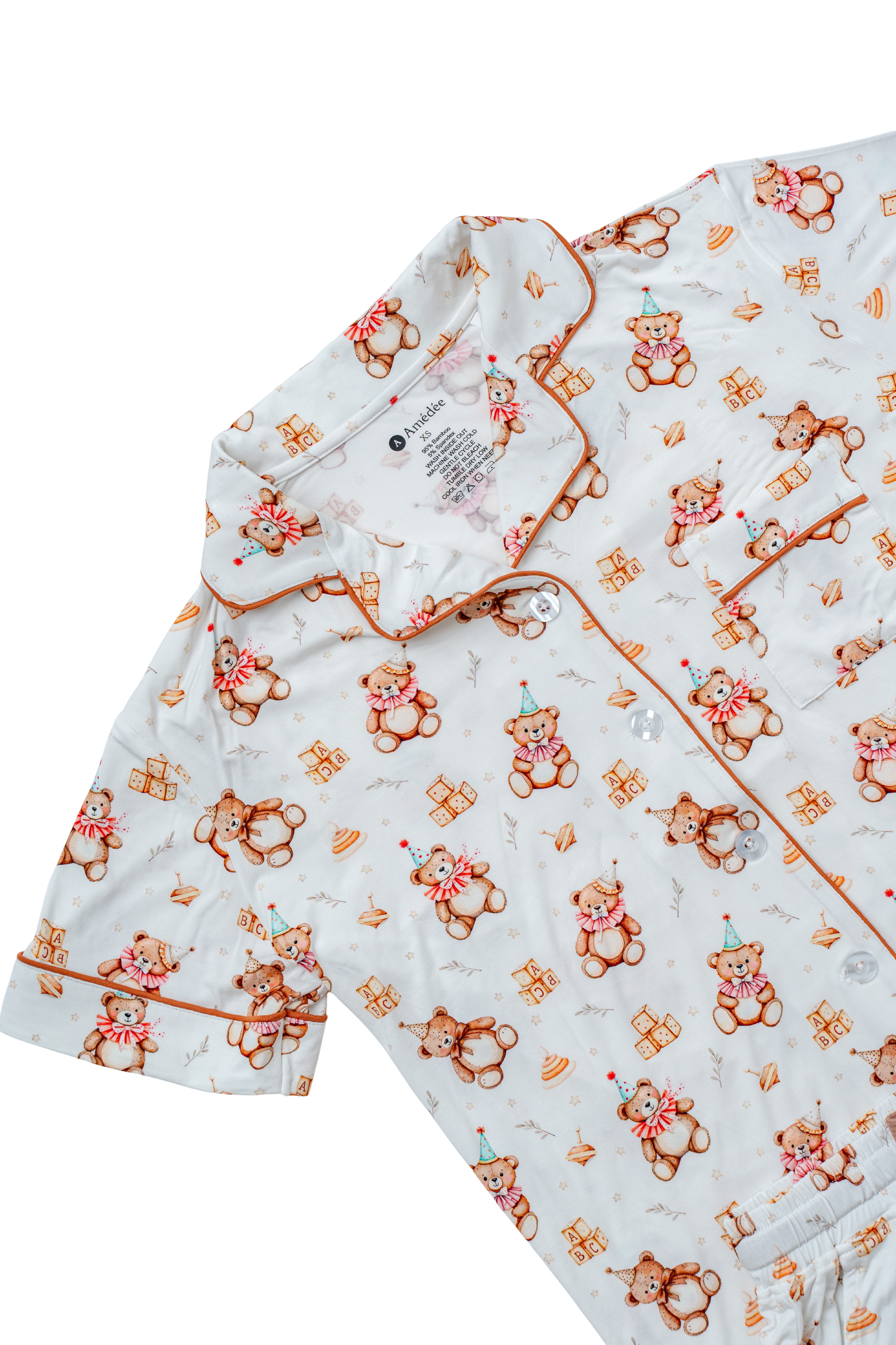 Laure shortsleeves and shorts Adult Pajamas