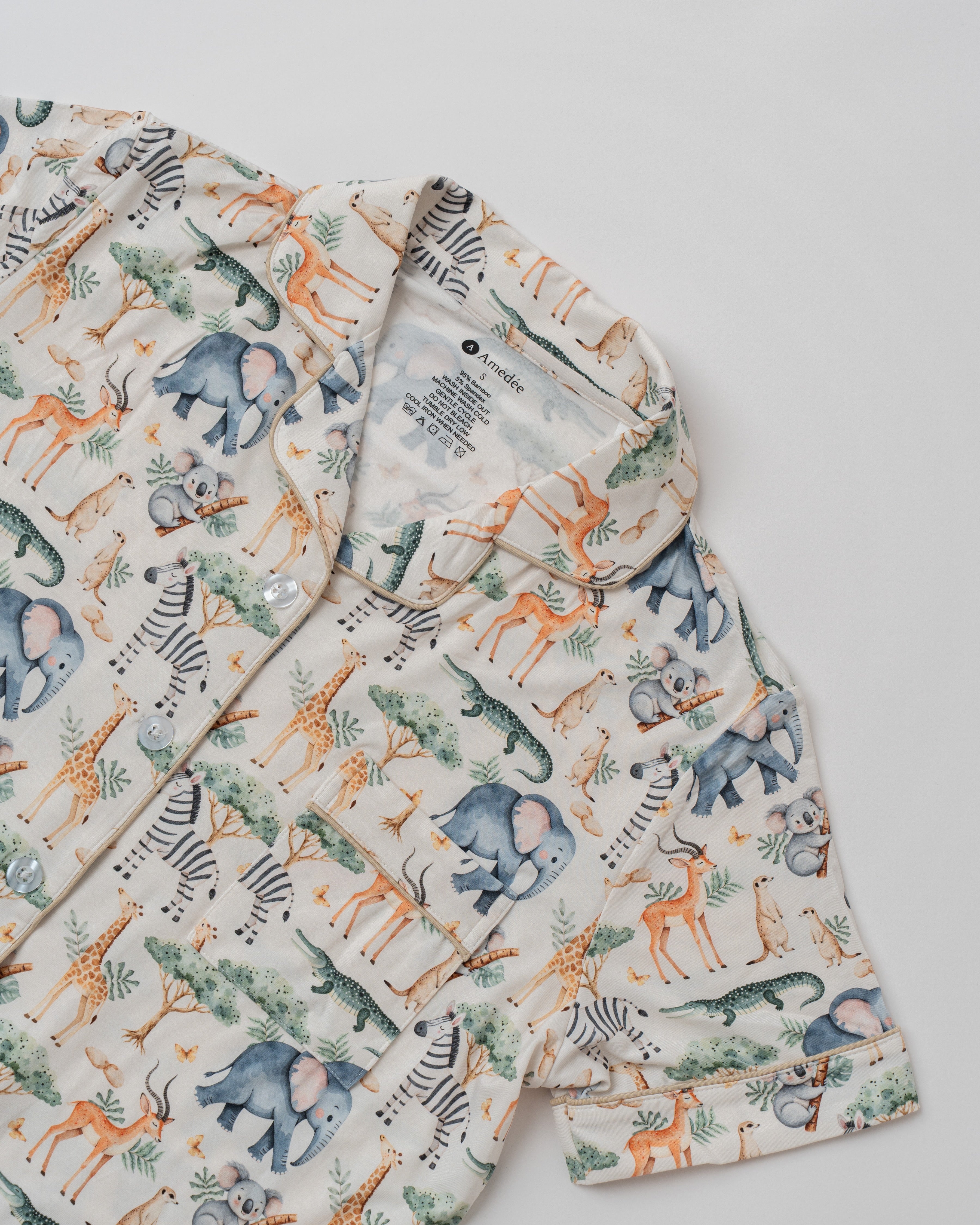 Aurelie shortsleeves and long pants Adult Pajamas