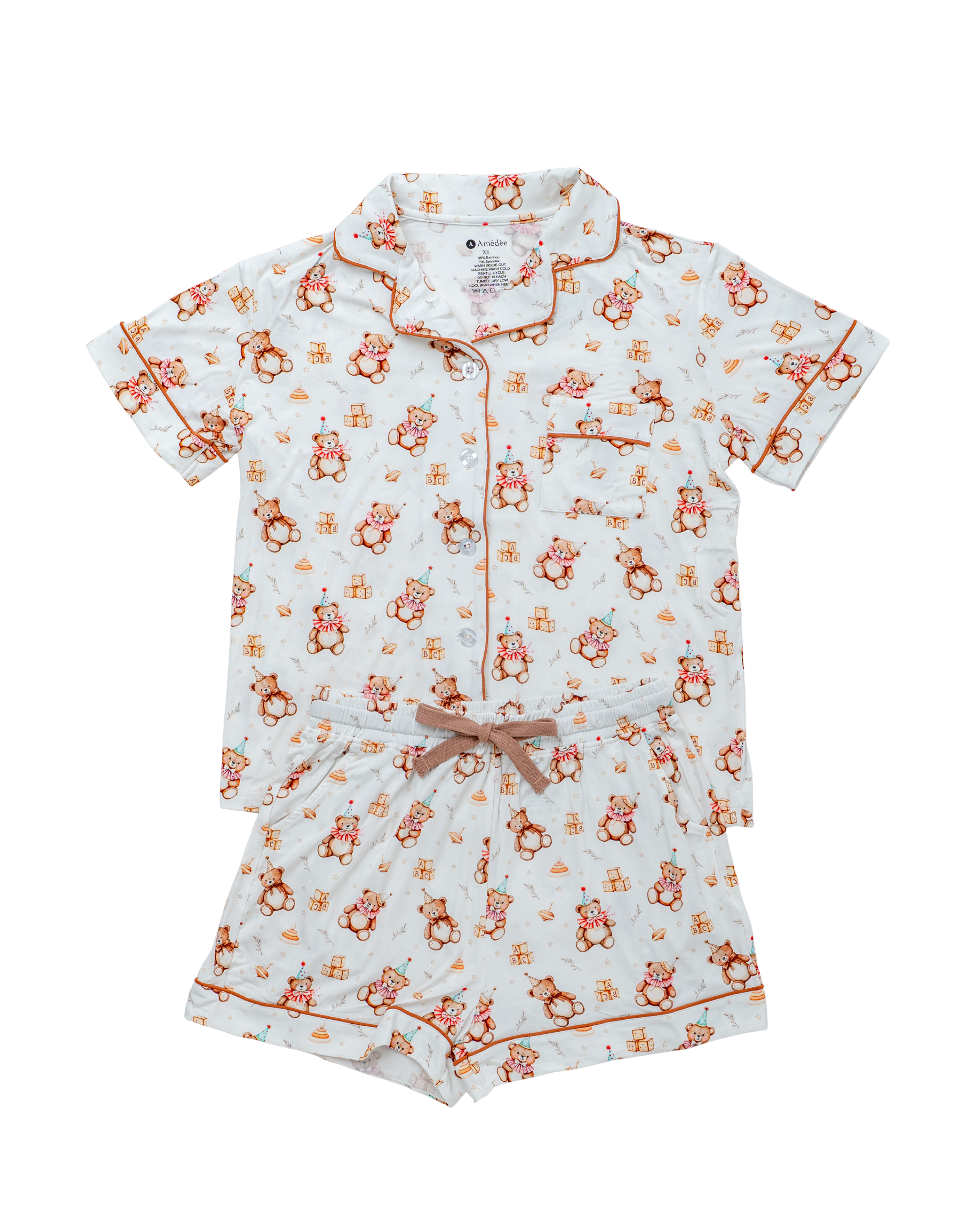 Laure shortsleeves and shorts Adult Pajamas