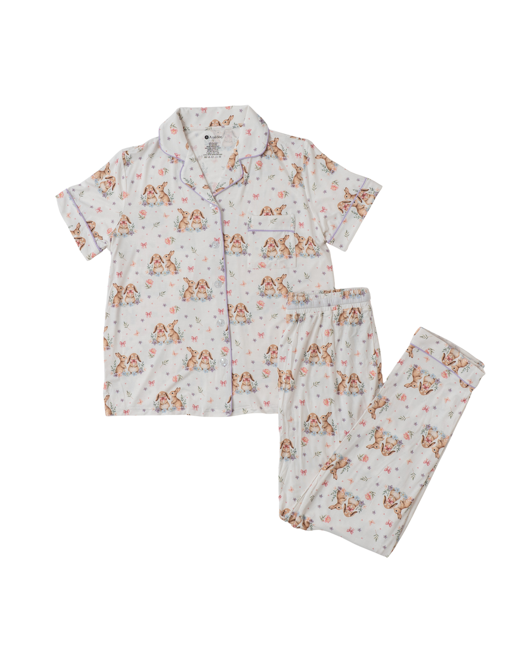 Pauline shortsleeves and long pants Adult Pajamas