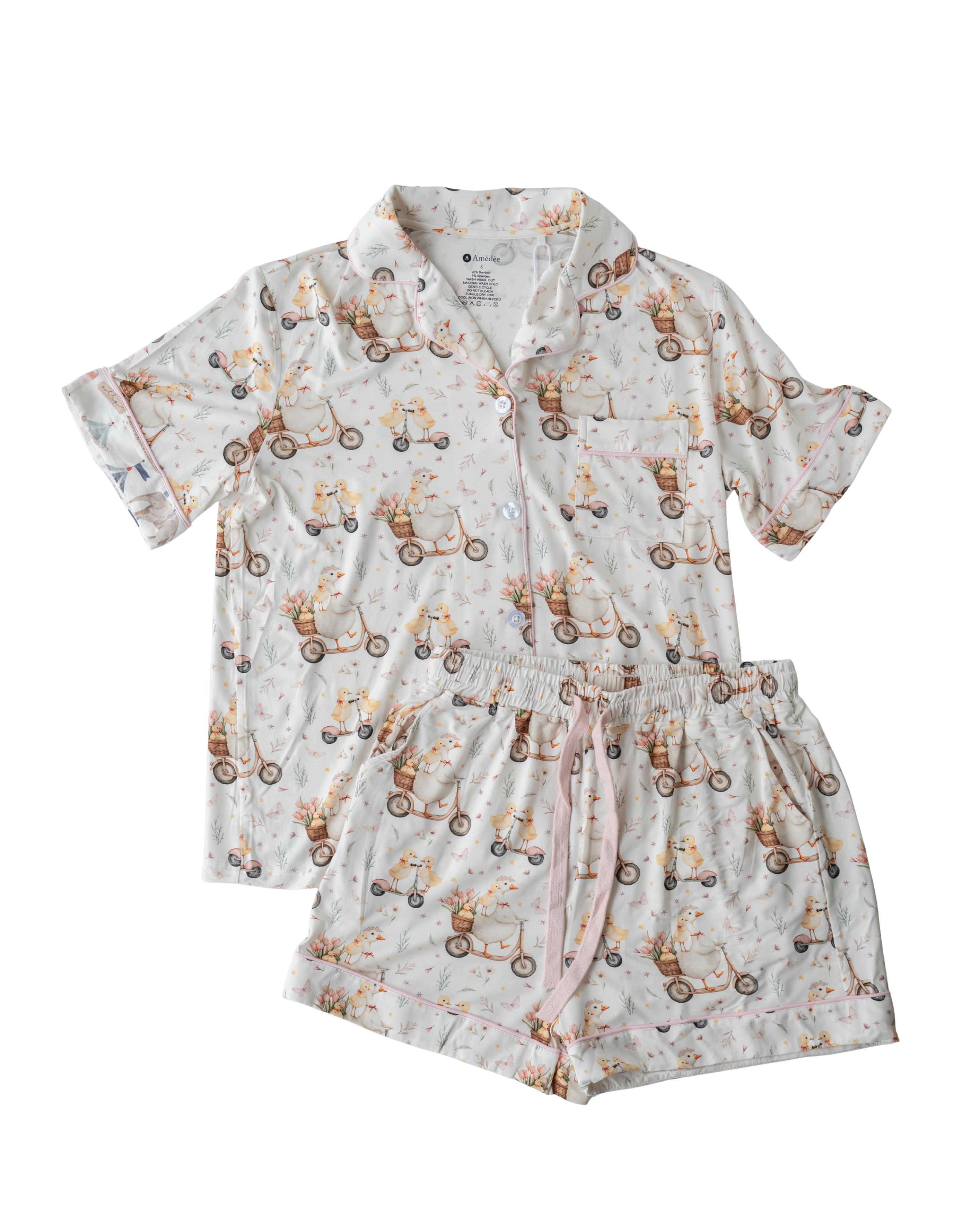 Rowena shortsleeves and shorts Adult Pajamas